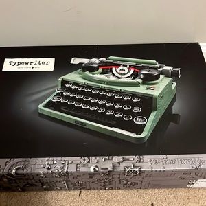 Used Lego typewriter with replaced parts.